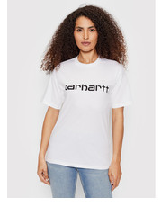 Bluzka Carhartt WIP T-Shirt Script I029076 Biały Relaxed Fit - modivo.pl Carhartt Wip