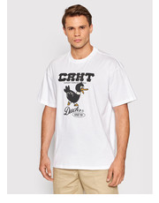 T-shirt - koszulka męska Carhartt WIP T-Shirt Crht Ducks I030207 Biały Loose Fit - modivo.pl Carhartt Wip