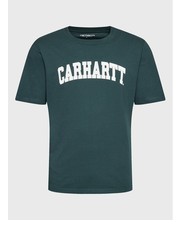 T-shirt - koszulka męska Carhartt WIP T-Shirt University I028990 Zielony Regular Fit - modivo.pl Carhartt Wip