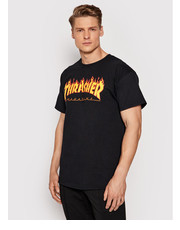 T-shirt - koszulka męska T-Shirt Flame Czarny Regular Fit - modivo.pl Thrasher