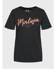 Bluzka T-Shirt Vogelbeerem 34403-1-0817 Czarny Regular Fit - modivo.pl Maloja