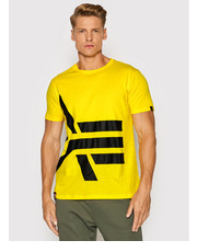 T-shirt - koszulka męska T-Shirt Side Logo 118508 Żółty Regular Fit - modivo.pl Alpha Industries