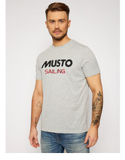 T-shirt - koszulka męska T-Shirt Tee 82020 Szary Regular Fit - modivo.pl Musto