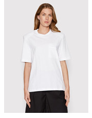 Bluzka T-Shirt Kerri RM1436 Biały Boxy Fit - modivo.pl Remain