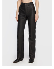 Spodnie Spodnie skórzane Leather RM1700 Czarny Regular Fit - modivo.pl Remain