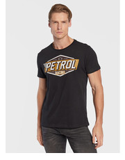 T-shirt - koszulka męska T-Shirt Logo M-3020-TSR600 Czarny Regular Fit - modivo.pl Petrol Industries
