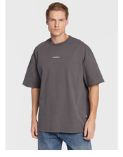T-shirt - koszulka męska T-Shirt Bose Mock 2246-403 Szary Boxy Fit - modivo.pl Woodbird