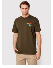 T-shirt - koszulka męska T-Shirt Molt Wirl 2236-426 Brązowy Regular Fit - modivo.pl Woodbird