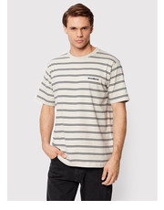 T-shirt - koszulka męska T-Shirt Brock Stripe 2236-401 Szary Regular Fit - modivo.pl Woodbird