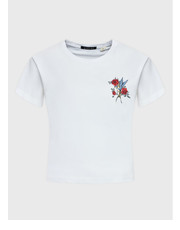 Bluzka T-Shirt Washed Bird AL011-01-M002 Biały Regular Fit - modivo.pl Kaotiko