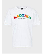 T-shirt - koszulka męska T-Shirt Yona AL004-01-G002 Biały Relaxed Fit - modivo.pl Kaotiko