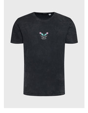 T-shirt - koszulka męska T-Shirt Ra Washed AL017-01-G002 Czarny Regular Fit - modivo.pl Kaotiko