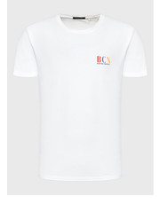 T-shirt - koszulka męska T-Shirt Barcelona AL028-01-G002 Biały Regular Fit - modivo.pl Kaotiko