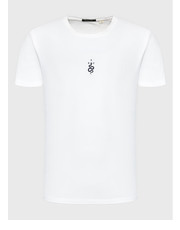 T-shirt - koszulka męska T-Shirt Hands Door AL030-01-G002 Biały Regular Fit - modivo.pl Kaotiko