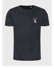 T-shirt - koszulka męska T-Shirt Washed Make Life Epic AL048-01-G002 Czarny Regular Fit - modivo.pl Kaotiko