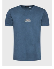 T-shirt - koszulka męska T-Shirt Washed Serenqueti AL024-01-G002 Granatowy Regular Fit - modivo.pl Kaotiko