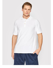 T-shirt - koszulka męska Polo 440048 2484 Biały Regular Fit - modivo.pl Stenströms