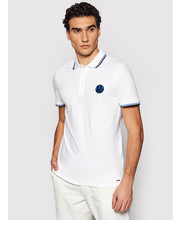 T-shirt - koszulka męska Polo 4809-90 Biały Regular Fit - modivo.pl Roy Robson