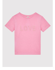 Bluzka Pieces KIDS T-Shirt Asuna 17131226 Różowy Regular Fit - modivo.pl Pieces Kids