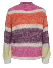 Sweter Pieces KIDS Sweter Emilyn 17131198 Kolorowy Regular Fit - modivo.pl Pieces Kids