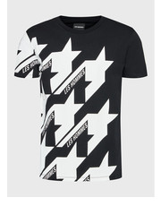 T-shirt - koszulka męska T-Shirt LF2243080700 Czarny Regular Fit - modivo.pl Les Hommes