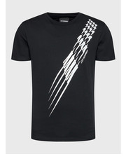 T-shirt - koszulka męska T-Shirt LF2243070700 Czarny Regular Fit - modivo.pl Les Hommes