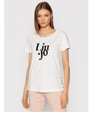 Bluzka T-Shirt TF1249 J5972 Biały Regular Fit - modivo.pl Liu Jo Sport