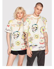 Bluzka T-Shirt Unisex SMILEY  Coloring 399001096 Biały Relaxed Fit - modivo.pl Market