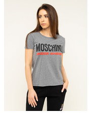 Bluzka MOSCHINO Underwear & Swim T-Shirt A1905 9003 Szary Regular Fit - modivo.pl Moschino Underwear & Swim
