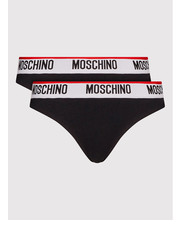 Bielizna damska MOSCHINO Underwear & Swim Komplet 2 par fig klasycznych 4742 9003 Czarny - modivo.pl Moschino Underwear & Swim