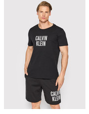 T-shirt - koszulka męska T-Shirt Crew KM0KM00750 Czarny Relaxed Fit - modivo.pl Calvin Klein Swimwear