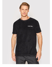 T-shirt - koszulka męska T-Shirt KM0KM00766 Czarny Regular Fit - modivo.pl Calvin Klein Swimwear