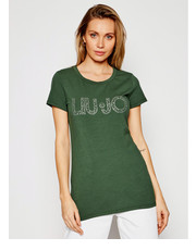 Bluzka T-Shirt VA1100 J5003 Zielony Regular Fit - modivo.pl Liu Jo Beachwear
