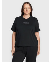 Bluzka T-Shirt 000QS6831E Czarny Regular Fit - modivo.pl Calvin Klein Curve