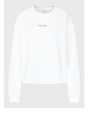 Bluza Bluza Inclu Micro Logo K20K205472 Biały Regular Fit - modivo.pl Calvin Klein Curve