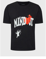 Bluzka T-Shirt Unisex Heart Czarny Oversize - modivo.pl Mindout