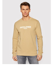 Bluza męska Jack&Jones PREMIUM Bluza Branding 12205732 Beżowy Regular Fit - modivo.pl Jack&Jones Premium