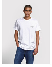 T-shirt - koszulka męska Jack&Jones PREMIUM T-Shirt Needle Logo 12214454 Biały Regular Fit - modivo.pl Jack&Jones Premium