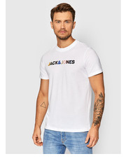 T-shirt - koszulka męska Jack&Jones PREMIUM T-Shirt Landon 12191308 Biały Regular Fit - modivo.pl Jack&Jones Premium