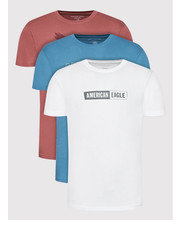T-shirt - koszulka męska Komplet 3 t-shirtów 016-0181-5188 Kolorowy Regular Fit - modivo.pl American Eagle
