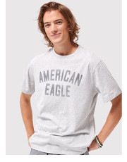 T-shirt - koszulka męska T-Shirt 016-0181-5465 Szary Standard Fit - modivo.pl American Eagle