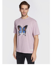 T-shirt - koszulka męska T-Shirt Christian 211129 Różowy Regular Fit - modivo.pl Redefined Rebel