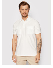 T-shirt - koszulka męska Polo Zino 6992 3216 Biały Regular Fit - modivo.pl Oscar Jacobson