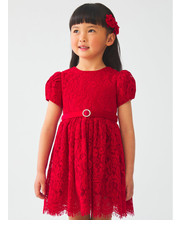 Sukienka dziecięca Sukienka elegancka 5537 Czerwony Regular Fit - modivo.pl Abel & Lula
