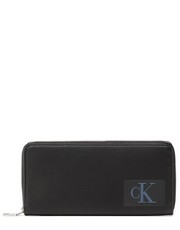 Portfel Duży Portfel Damski Sculpted Zip Around Twill K60K610350 Czarny - modivo.pl Calvin Klein Jeans