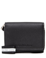 Portfel Mały Portfel Damski Ultralight Wallet W/Wristlet K60K609325 Czarny - modivo.pl Calvin Klein Jeans