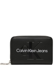 Portfel Mały Portfel Damski Sculpted Med Zip Around K60K610405 Czarny - modivo.pl Calvin Klein Jeans