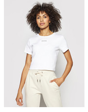 Bluzka T-Shirt J20J215699 Biały Regular Fit - modivo.pl Calvin Klein Jeans