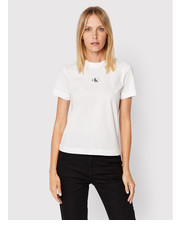 Bluzka T-Shirt J20J219658 Biały Regular Fit - modivo.pl Calvin Klein Jeans