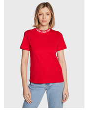 Bluzka T-Shirt J20J219944 Czerwony Regular Fit - modivo.pl Calvin Klein Jeans